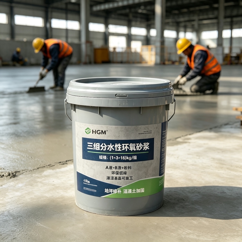 龙湾三组份水性环氧砂浆